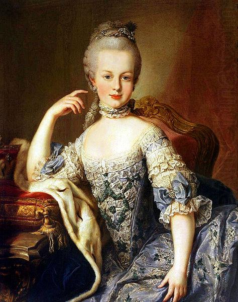 MEYTENS, Martin van Portrait of Archduchess Maria Antonia of Austria china oil painting image